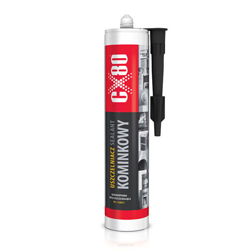 CX-80 USZCZELNIACZ KOMINKOWY kartusz 310ml czarny  70