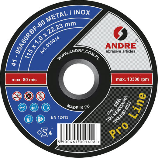 Typ 41 Tarcza do przecinania 115x1,0x22,23  M/I PL