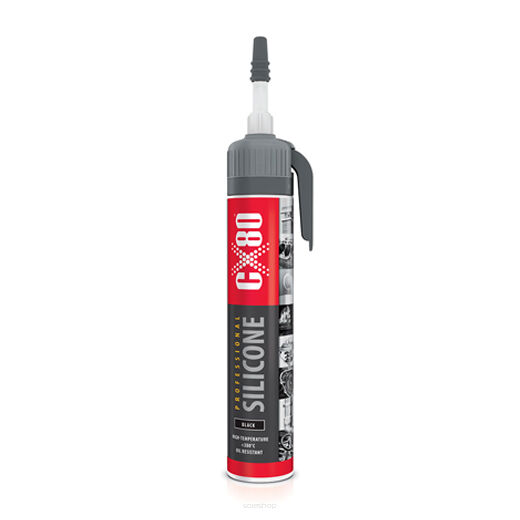 CX-80 SILIKON PROFESSIONAL aplikator 210 ml czarny 140