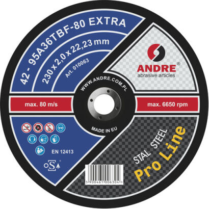 Typ 42 Tarcza do przecinania 230x2,0x22,23 EX PL
