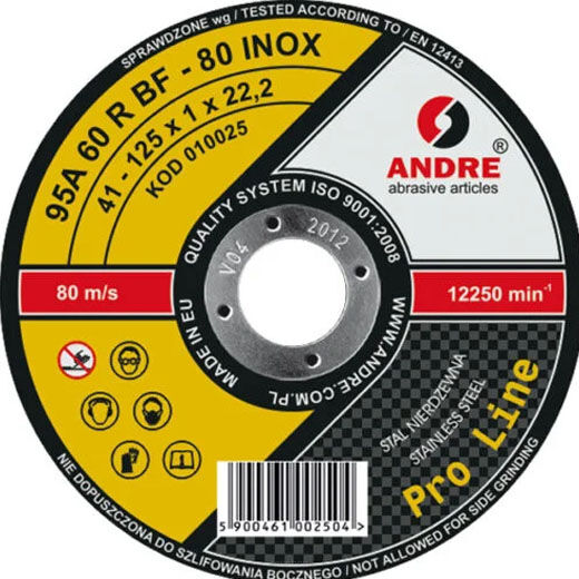 Typ 42 Tarcza do przecinania 125x0,8x22,23 IN PL
