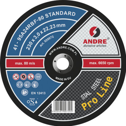 Typ 41 Tarcza do przecinania 230x3,0x22,23 ST PL
