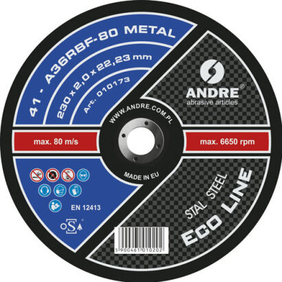 Typ 41 Tarcza do przecinania 230x2,0x22,23 ME EL