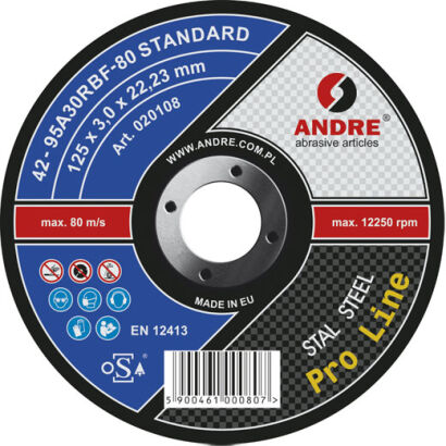 Typ 42 Tarcza do przecinania 125x3,0x22,23 ST PL