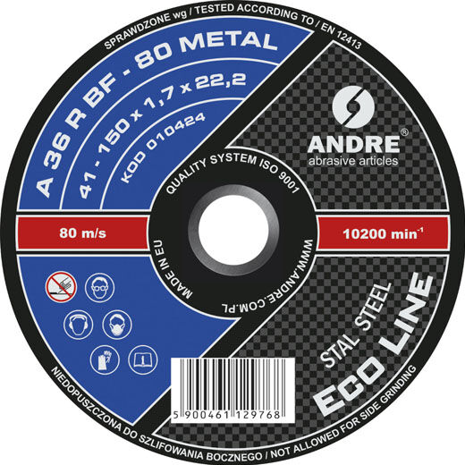 Typ 41 Tarcza do przecinania 150x1,7x22,23 ME EL
