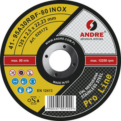 Typ 41 Tarcza do przecinania 125x2,5x22,23 IN