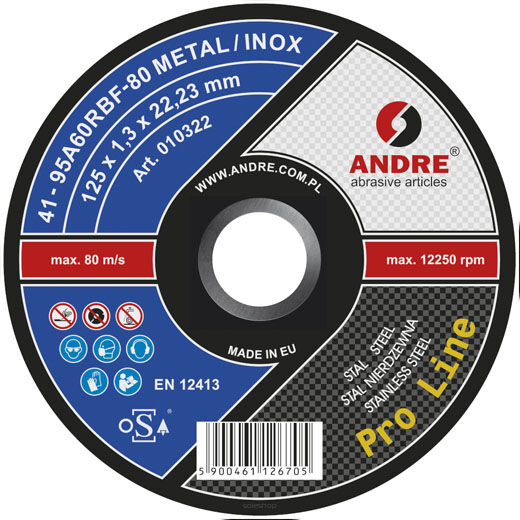 Typ 41 Tarcza do przecinania 125x1,3x22,23 M/I PL