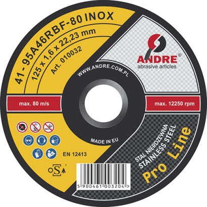 Typ 41 Tarcza do przecinania 125x1,6x22,23 IN