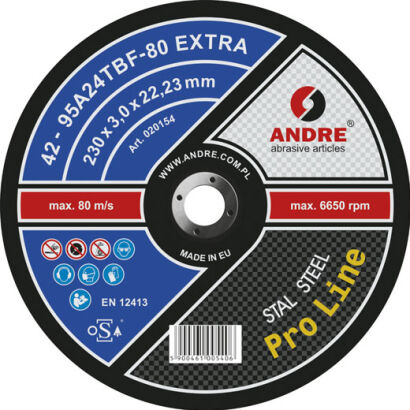 Typ 42 Tarcza do przecinania 230x3,0x22,23 EX PL