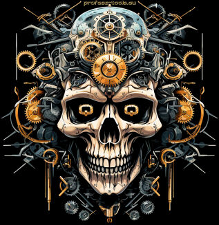 Straszny worek plecak czarny bawełniany - 2