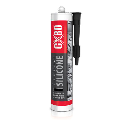 CX-80 SILIKON NEUTRALNY kartusz 310ml czarny 844