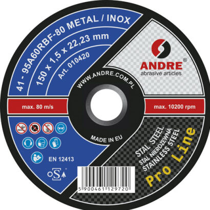 Typ 41 Tarcza do przecinania 150x1,5x22,23  M/I PL