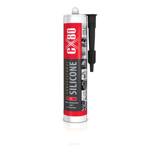 CX-80 SILIKON PROFESSIONAL kartusz 310 ml czerwony 34