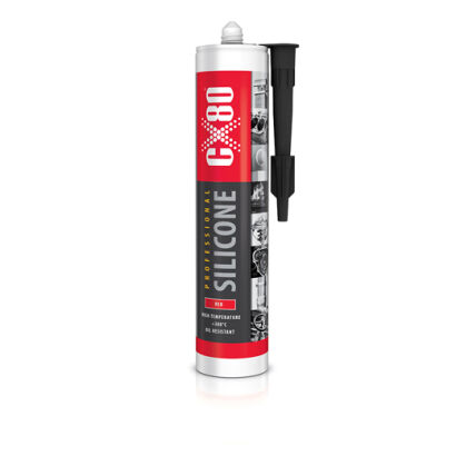 CX-80 SILIKON PROFESSIONAL kartusz 310 ml czerwony 34